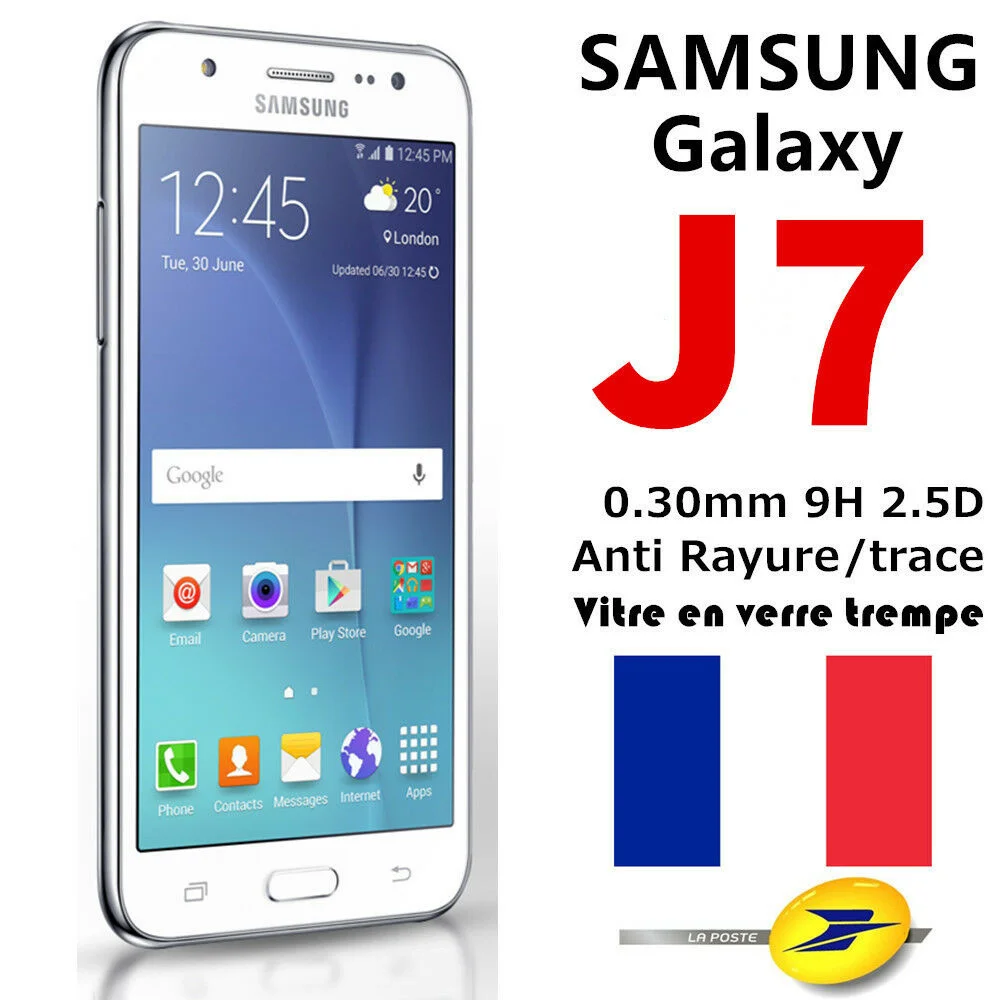 

For Samsung Galaxy J7 Vitre Film Protecteur VERRE Tremp Protection Cran