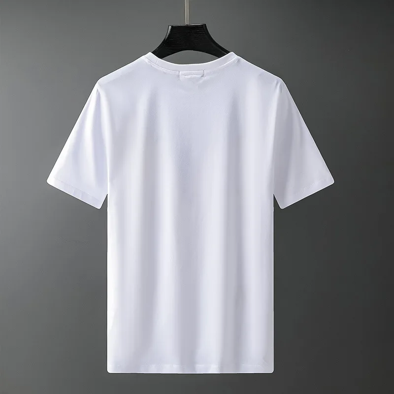 

2021 spring/summer new short sleeve T-shirt fashion hot drilling casual V-neck