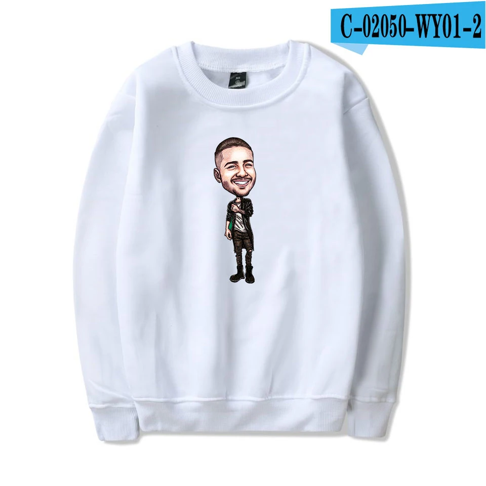 Горячая maluma монолитные толстовки для мужчин/женщин толстовки Harajuku maluma модные повседневные корейские поп осень зима - Цвет: white