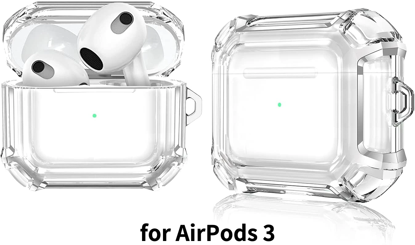 Новый прозрачный чехол для 2021 AirPods 3 противоударный защитный ультратонкий