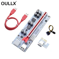 oullx 6pcs newest ver010x usb 3 0 pci e mining riser express pcie 1x to16x gpu extender riser adapter card ver 010
