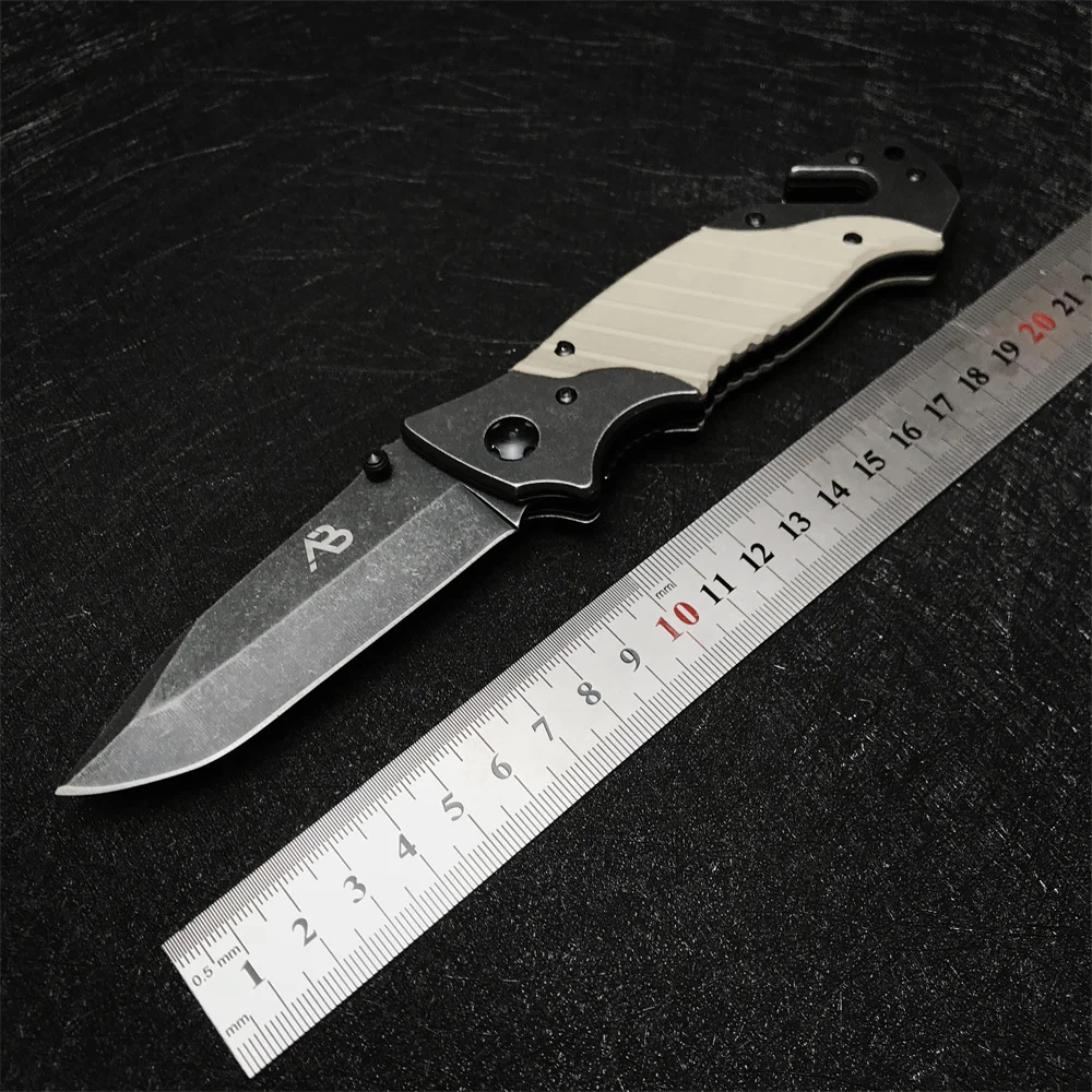 

Portable Tactical Folding Pocket Knife G10 Handle High Hardness Outdoor Edc Rescue Hiking Self-Defense Tool Knives Utility
