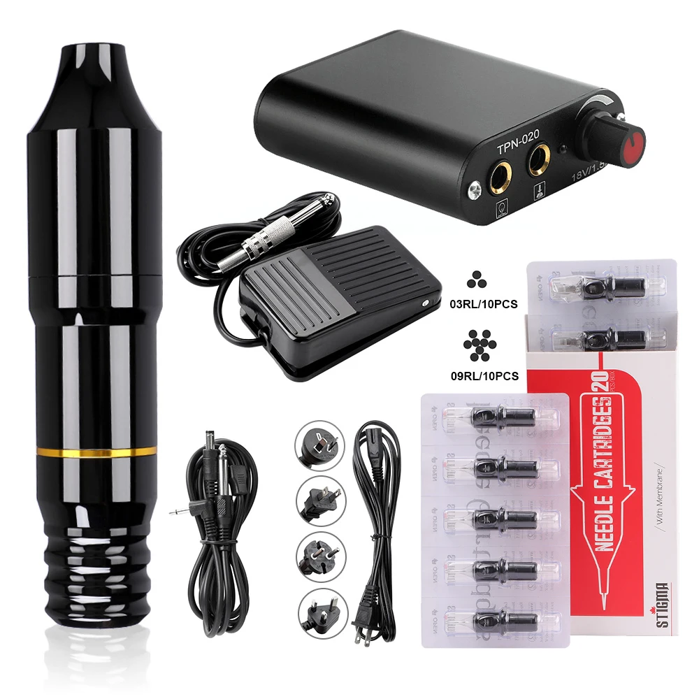 Профессиональный набор для тату ручка интерфейс постоянного тока роторная пушка