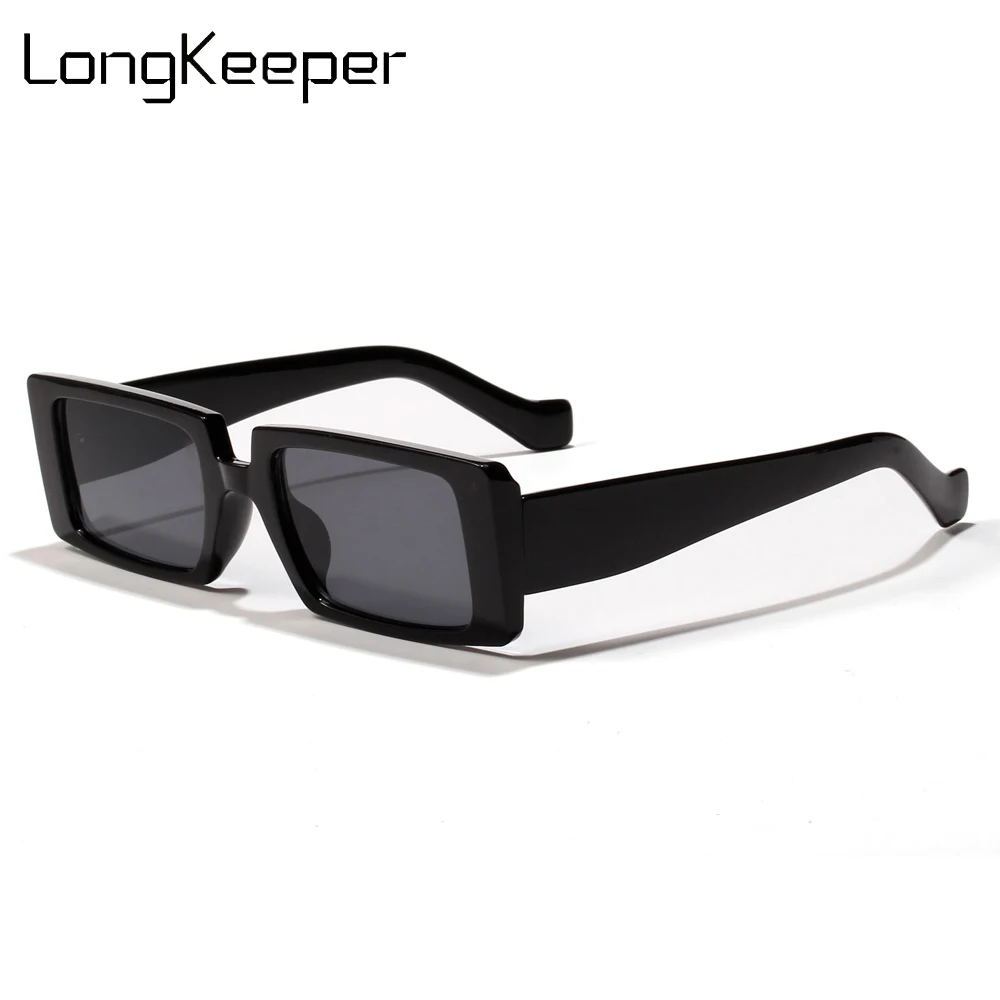 

Fashion Black Square Sunglasses Women 2020 Brand Designer Rectangle Thick Frame Sun Glasses Shades For Men Retro Oculos UV400
