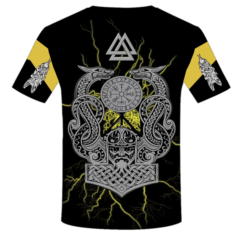 

Viking 3D Printed men t shirt Harajuku Fashion Short sleeve shirt summer Casual Unisex tshirt tops streetwear men clothing 2021