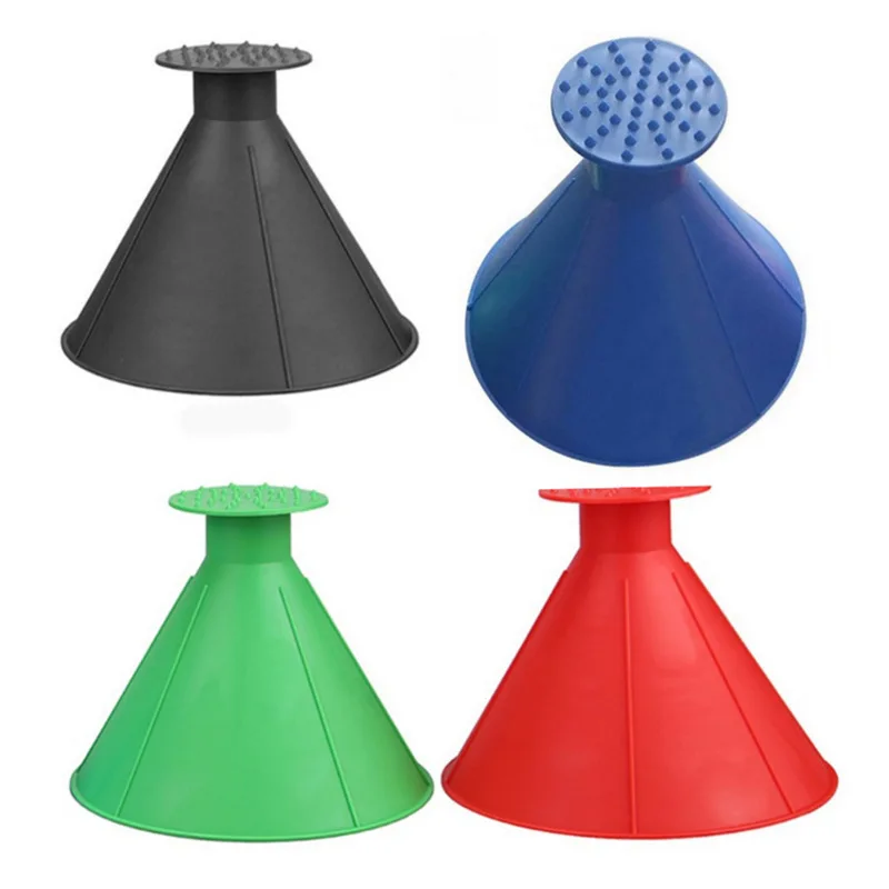 Волшебная конусная щетка для снега на лобовое стекло автомобиля скребок льда