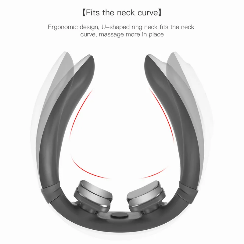 

Electric Neck Massager Heat Pressure Vibration Cervical Spine Massage Tool To Promote Blood Circulation To Relieve Cervical Pain