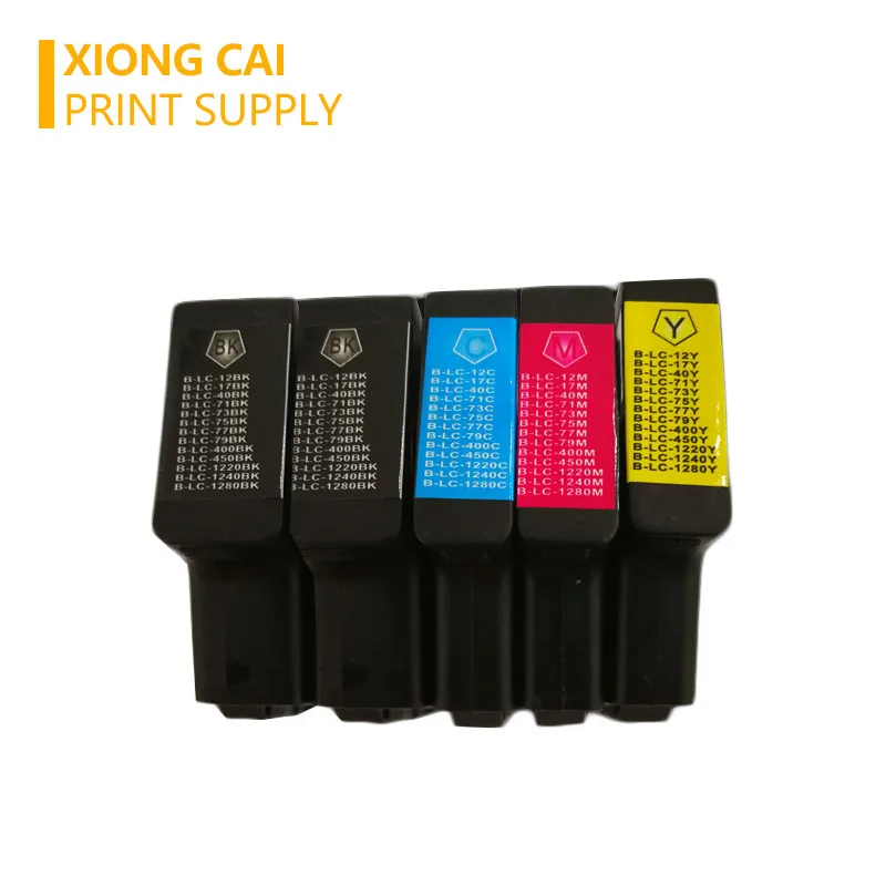 Картриджи совместимые 5 шт. для принтеров Brother MFC J6510DW J6710 J6910DW LC12 LC40 LC71 LC73 LC75 LC400 LC1220