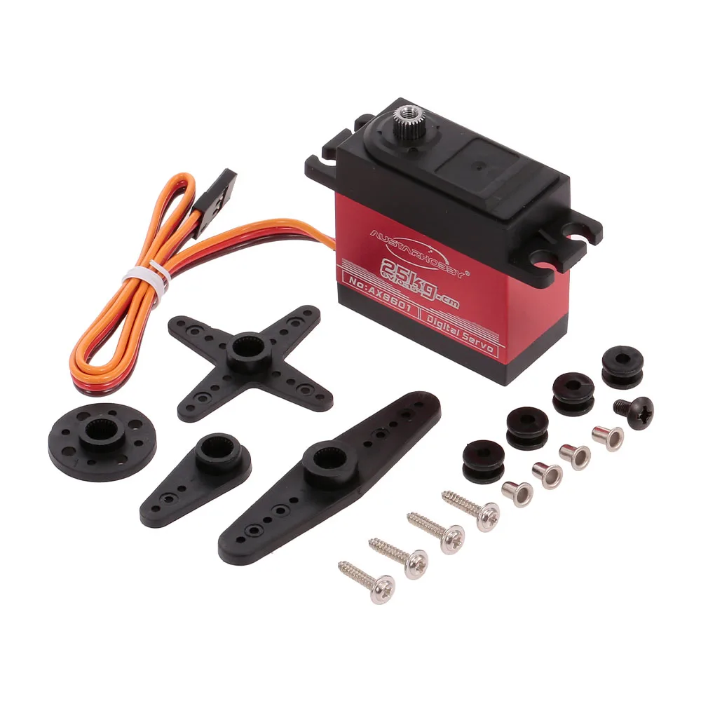 Цифровой сервопривод AX8601 25 кг металлическая шестерня высокий крутящий момент