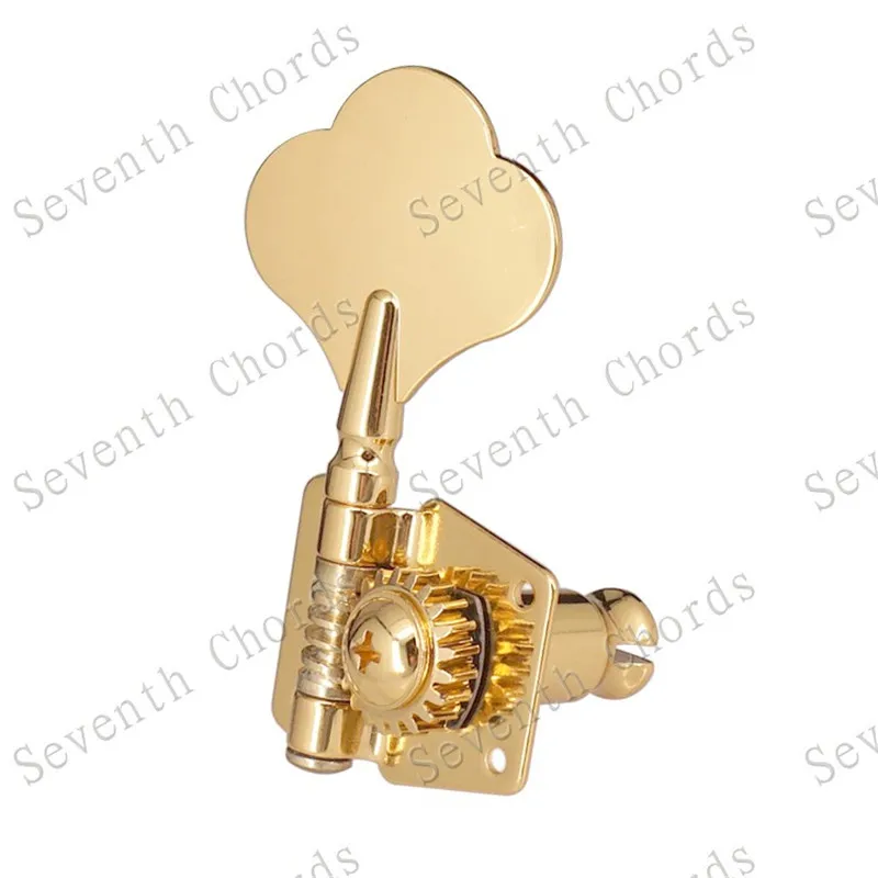 Набор из 4 шт. Золотые открытые струнные Колки для тюнинга басов гитары