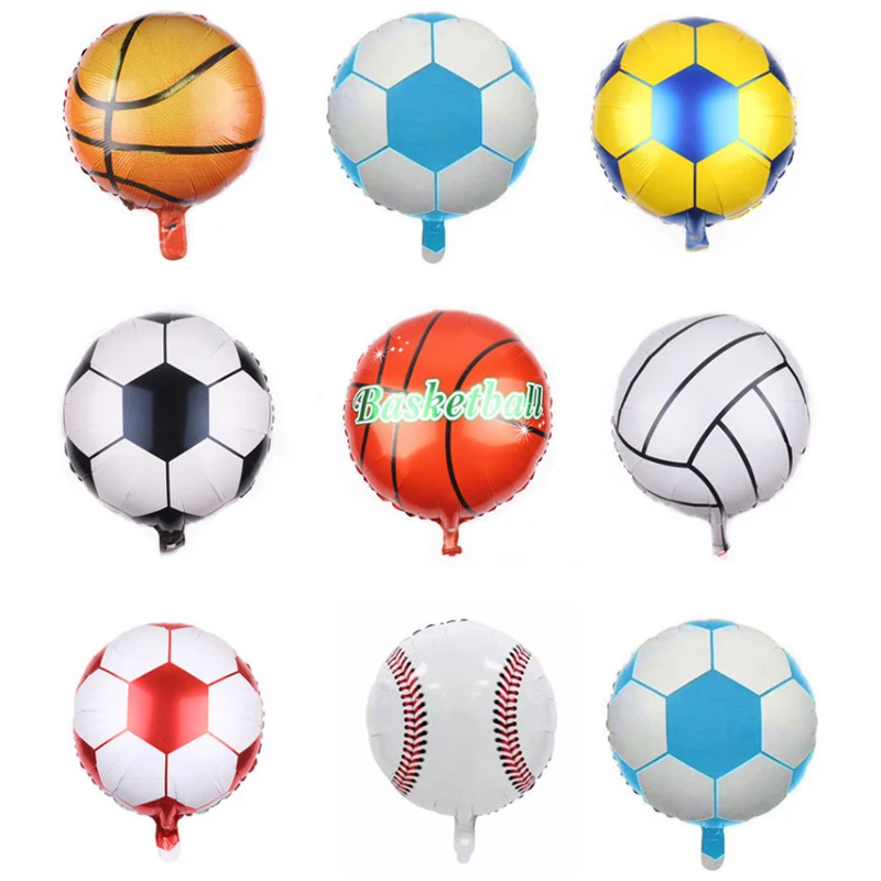 5 шт. 18 дюймов мяч шары Футбол Баскетбол Алюминий Фольга шар с днем рождения бар Mall