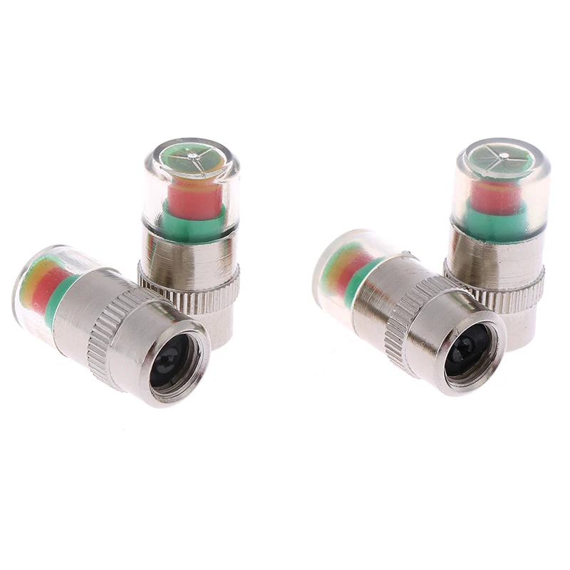 

4x New High Quality Car Tire Pressure Gauge Indicator Alert Monitoring Valve Cap Sensor Accessories