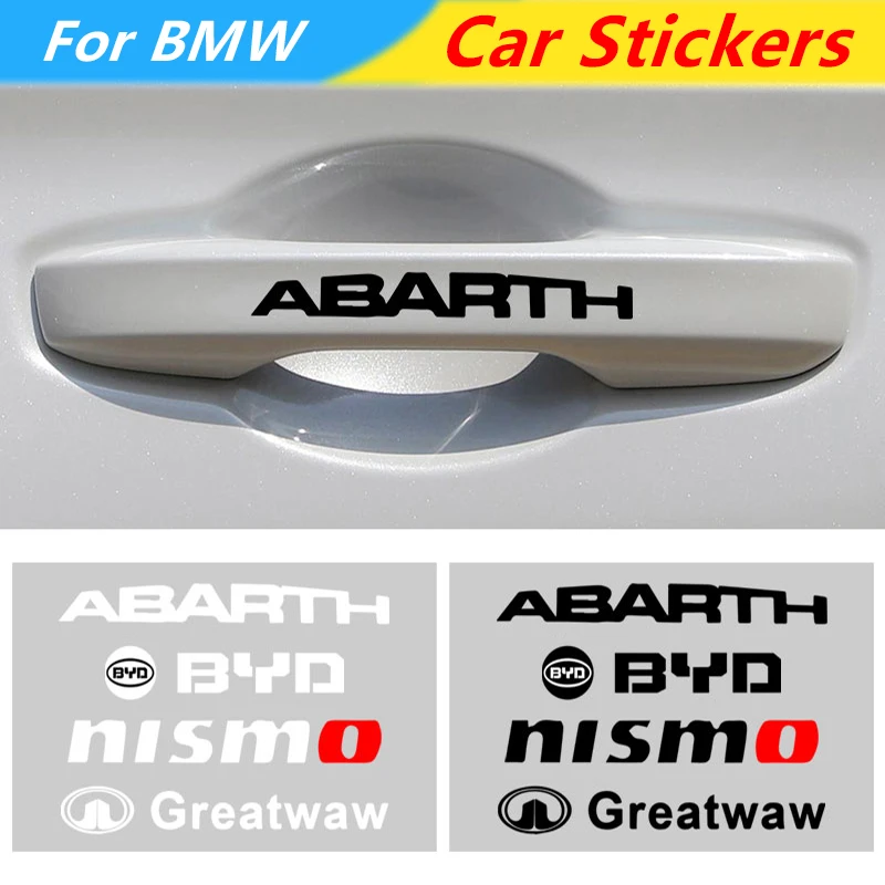 

4pcs Car Wiper Door Handle Stickers Goods For BMWs E46 E90 E60 F30 F10 E39 F20 E36 E87 E92 E70 E53 E91 Serie 1 E30 G30 F31 F11