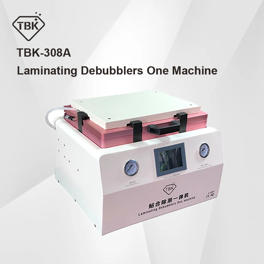 TBK-308A 15 дюймов Ремонт сенсорного ЖК-экрана автоматическая машина для удаления пузырей OCA вакуумная ламинирующая машина с автоматическим замком