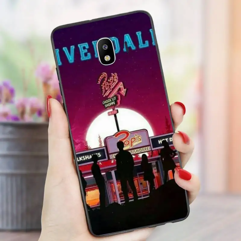 

Riverdale Pops Chock'lit Shoppe Phone Case For samsung Galaxy J6 J7 J8 note 9 10 20 lite plus pro Black Soft nax fundas cover