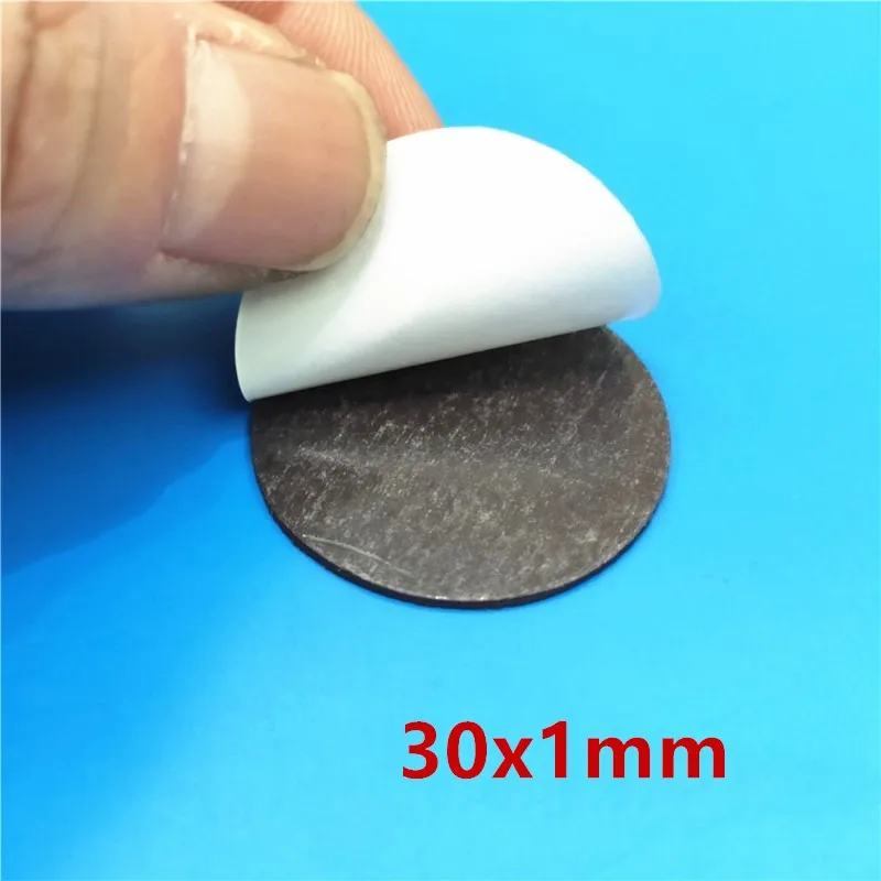 

30x1 Round Magnetic Refrigerator Sticker Fit Glass Cabochon Fridge Magnet DIY Refrigerator Magnet Blackboard Sticker 30mm x 1mm