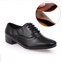 leather men dance shoes sports square shoes for men adult soft soled national standard dance latin modern waltz male sneakers