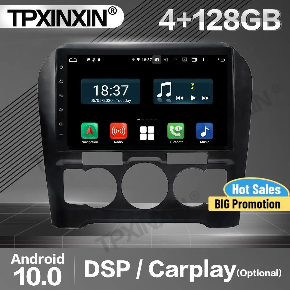 

Автомагнитола Carplay, 128 ГГц, 2 Din, стереоприемник, Android 10, для Citroen C4L AT, GPS-плеер, аудиомагнитофон, головное устройство
