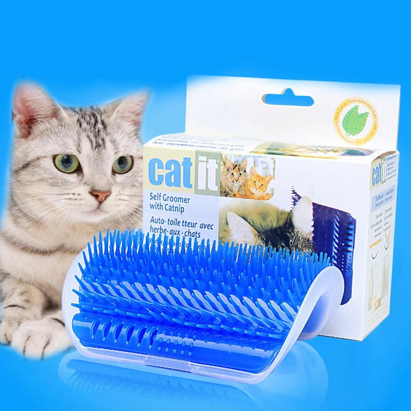 Домашний кошачий настенный угловой Массажер для волос Когтеточка кошек расческа