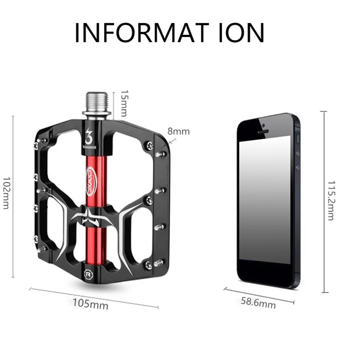 

Bike Pedal Ultralight pedalAluminum Alloy Aluminum Alloy Biking bicycle pedal Road Mountain Bicycles Pedals Flat Platform Sealed