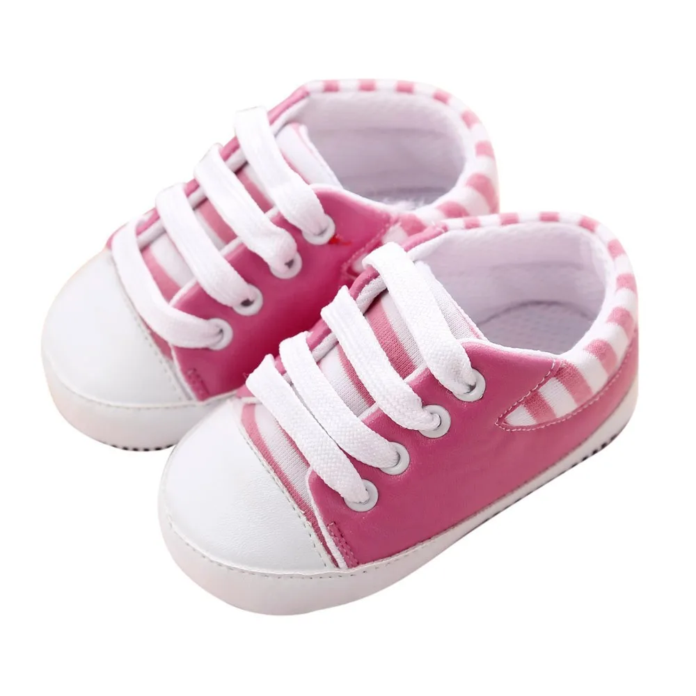 

Baby Shoes Boy Girl Star Solid Sneaker Cotton Soft Anti-slip Sole Newborn Infant First Walkers Toddler Casual Canvas Crib Shoes