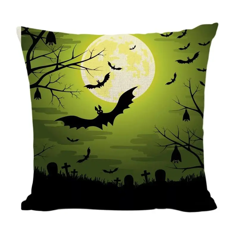 Новинка наволочка с изображением тыквы и ведьмы праздничный подарок на Хэллоуин