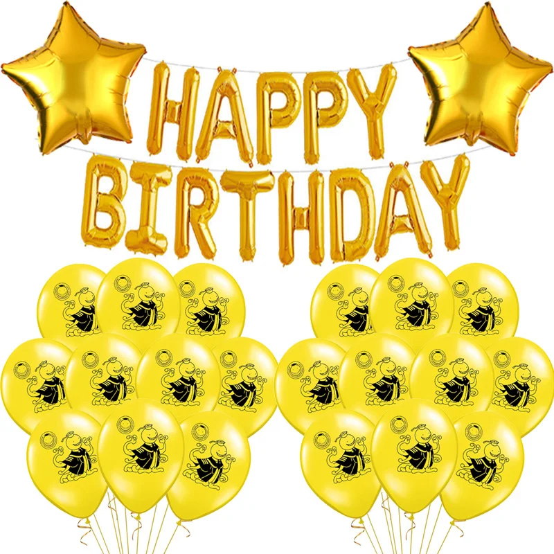 1 комплект Korosensei Коро сенсей учитель рисунком в виде улыбающихся рожиц Воздушных