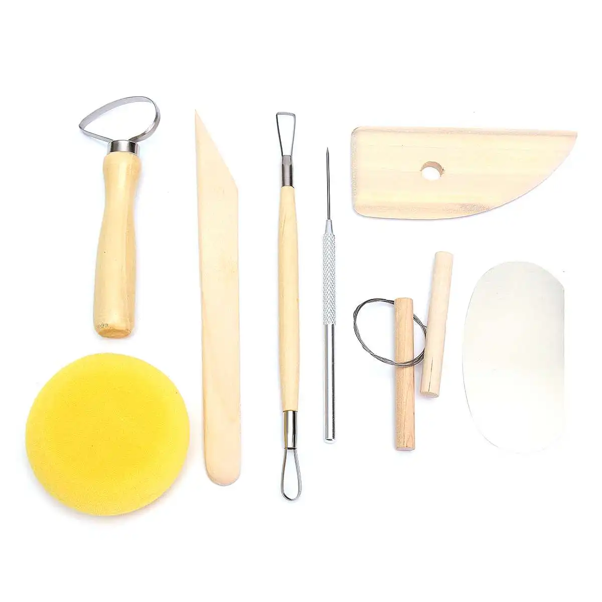 

31PCS Ceramic Clay Tools Set Polymer Clay Tools Pottery Tools Set Wooden Pottery Sculpting Clay Cleaning Tool Set Tool Sculpture