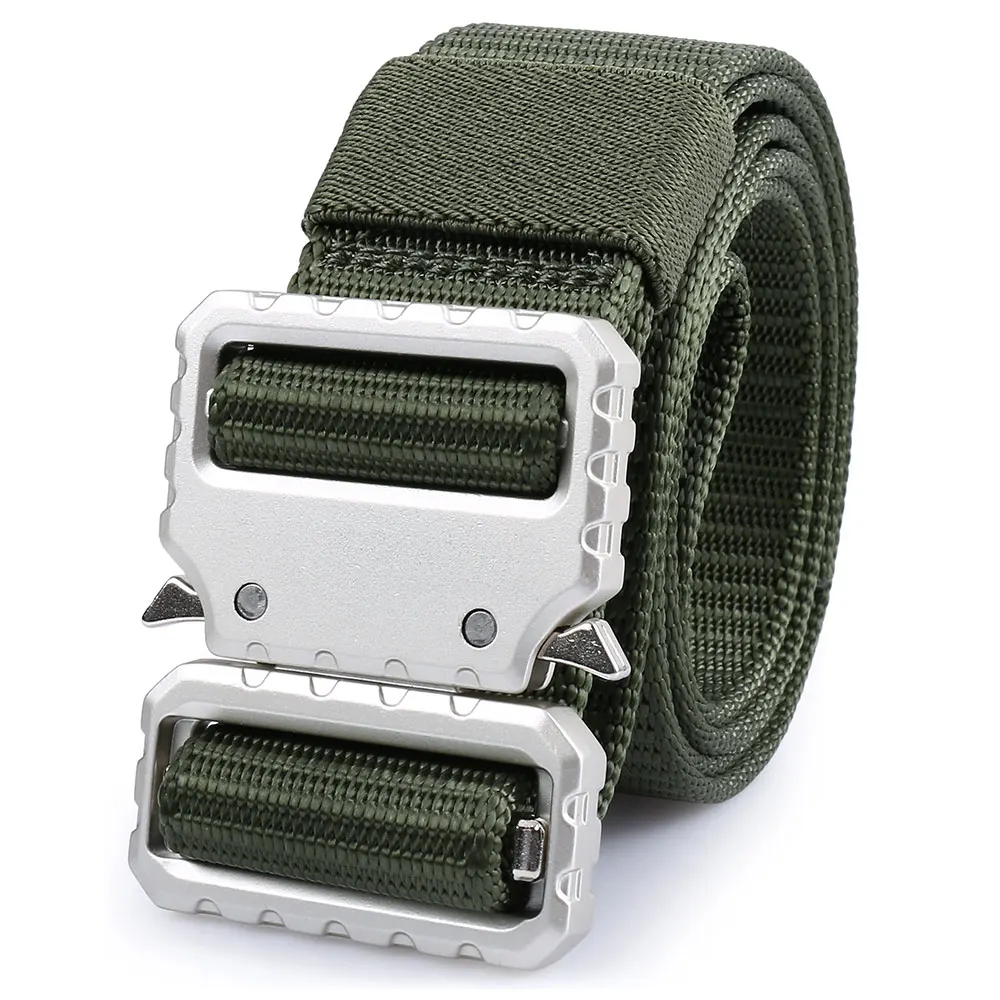 Belt-B5-38-Green Открытый сверхмощный военный тактический ремень страйкбол полицейский БОЕВОЙ ОХОТНИЧИЙ мужской поясной ремень SWAT пояс снаряжение для мужчин t - Цвет: Belt-B5-38-Green
