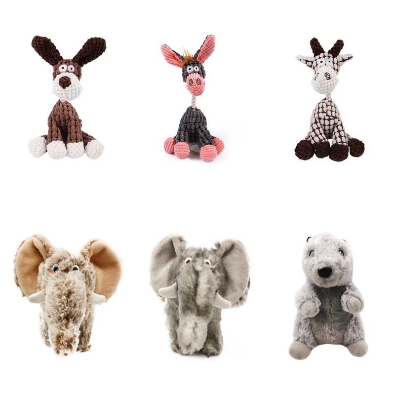 

Писк плюшевый питомца Игрушки для маленьких собак милый Ослик щенок кошка жевательная игрушка защита от укусов животные товары для домашни...