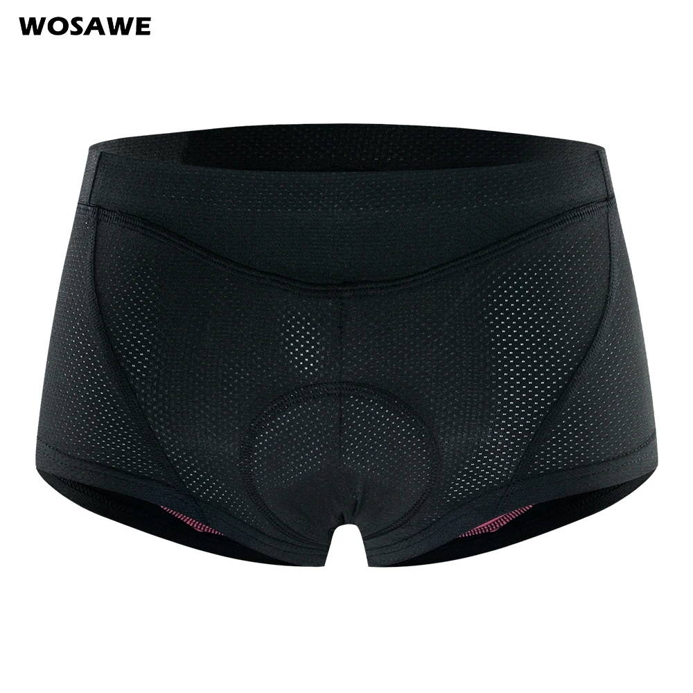 Женское велосипедное белье WOSAWE с амортизационной губкой, дышащие мягкие шорты для шоссейного и горного велосипеда MTB с четырьмя цветами.
