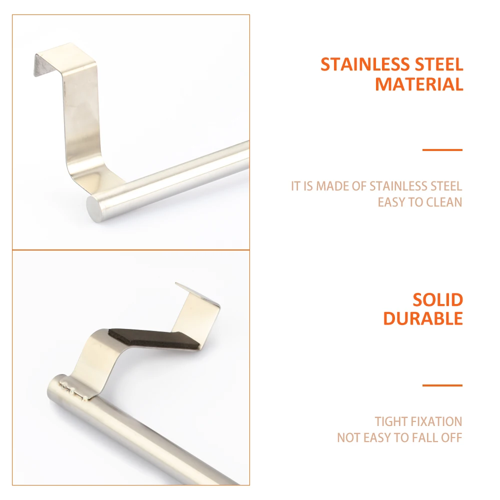 

Stainless Steel Towel Stand Rack Door Towel Rack Clothes Glass Mug Shelf Hanger Ties Bag Hanger Hanging Rack