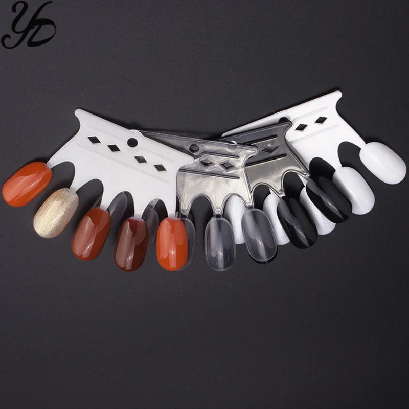 50 шт. прозрачные/натуральные накладные ногти УФ-Гель-лак цветной дисплей