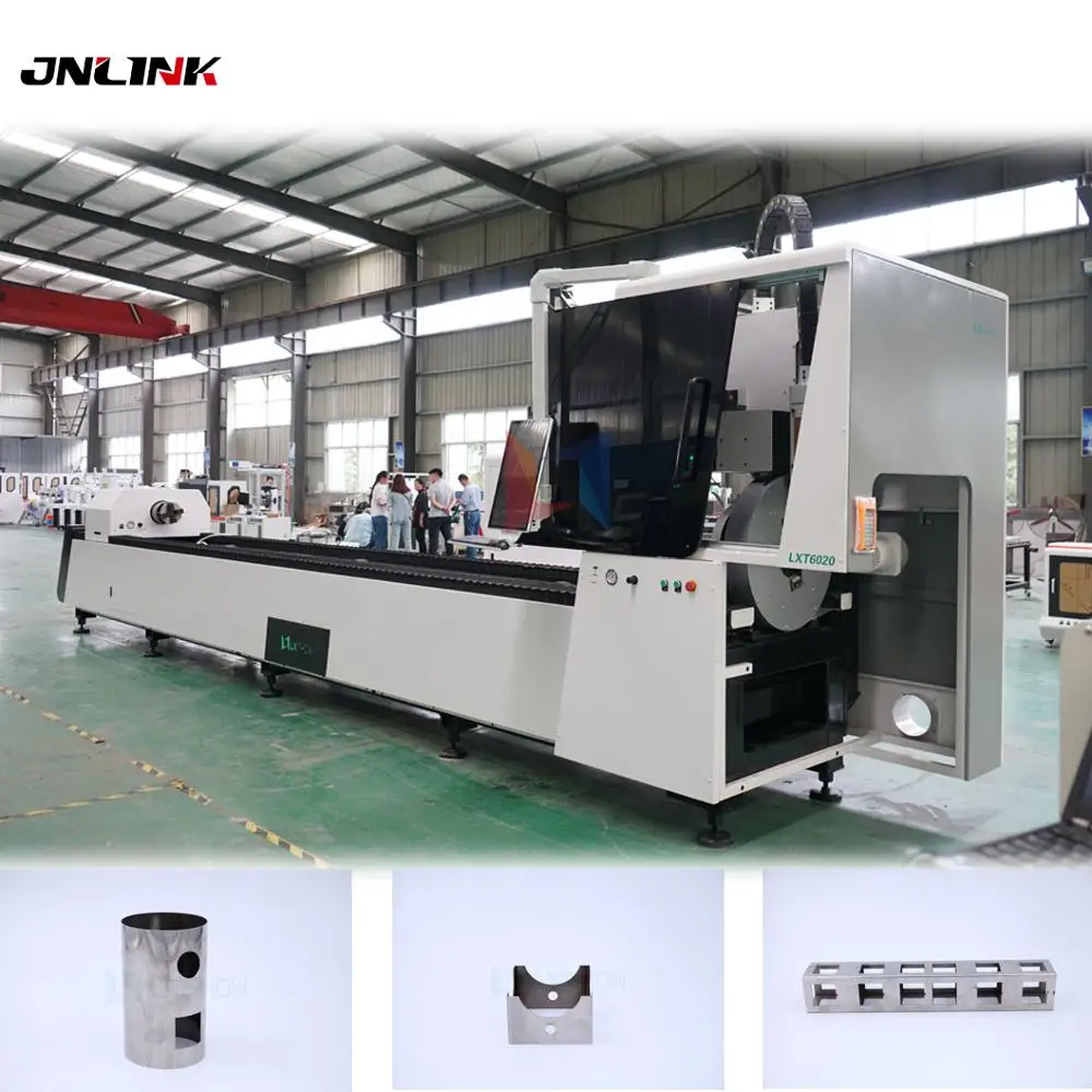 JNLINK новая продукция волоконно лазерная машина для резки круглых и квадратных