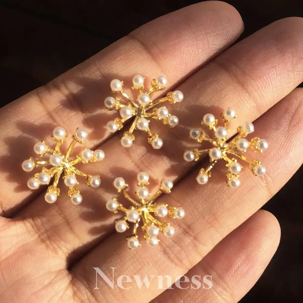 Женские серьги с искусственным жемчугом и листьями|Серьги-подвески| |