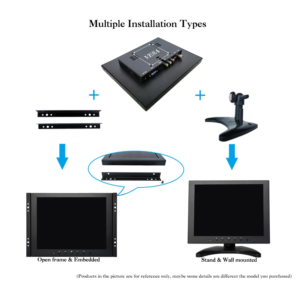 ZK097TC-592R/9," 10" дюймов 1024x768 ips Fullview HDMI USB металлический корпус Встроенный открытая рамка сенсорный ЖК-экран ПК МОНИТОР дисплей