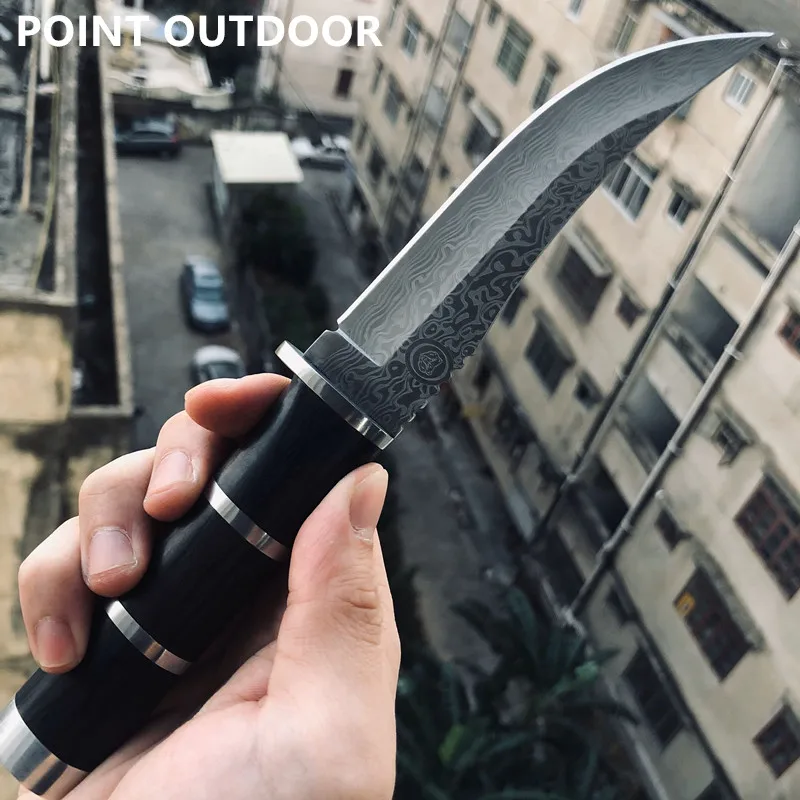 Японский военный боевой тактический нож Катана с фиксированным клинком