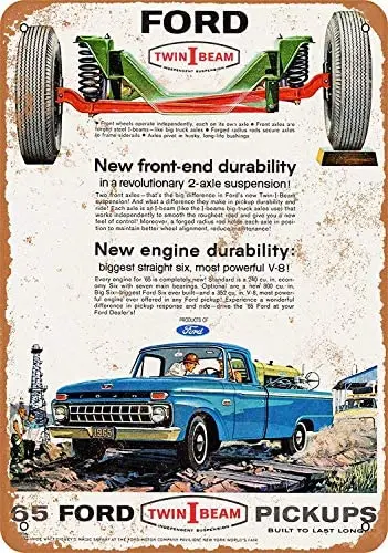 

8x12 металлический знак-1965 пикап Ford