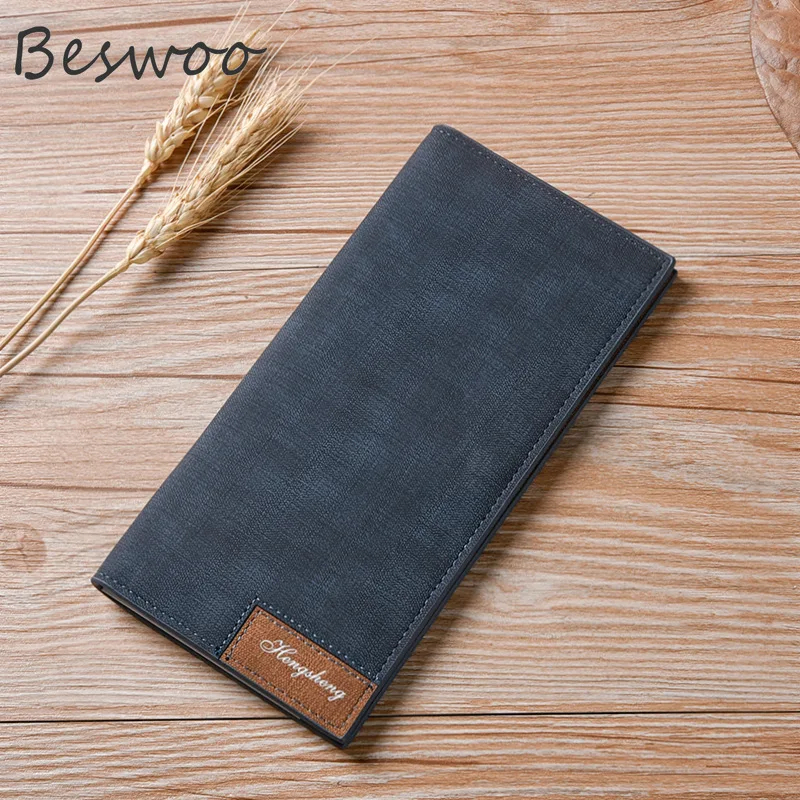 

Retro Men's Wallet Fashion Hasp Long Card Holder Clutch PU Leather Wallets for Man Multifunctional Soft Wallet Young Men's Purse
