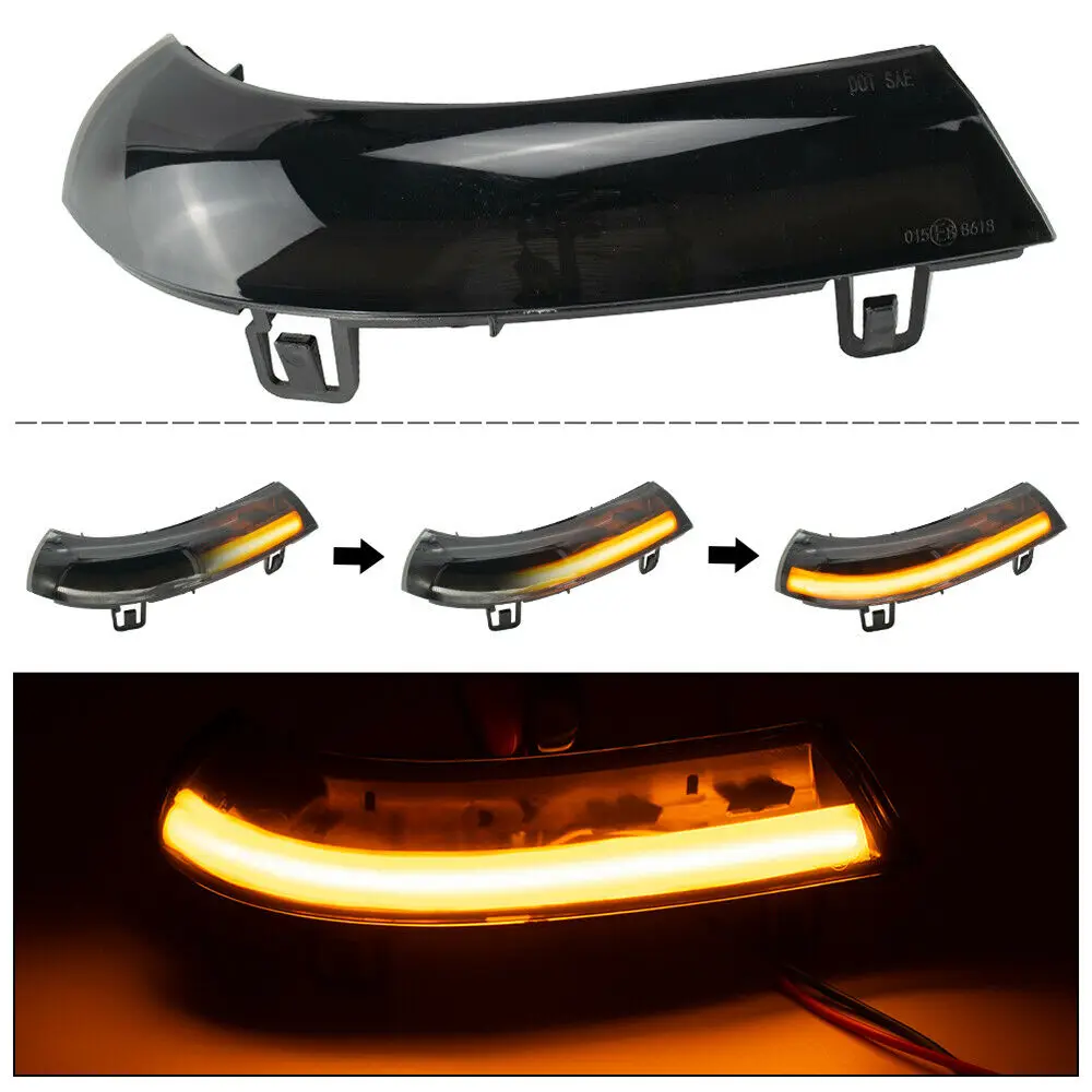 

LED Dynamic Turn Signal Blinker Sequential Side Mirror Indicator Light For VW GOLF 5 GTI Jetta MK5 Passat B5.5 B6 Sharan Superb