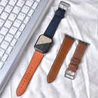 Ремешок из ПУ кожи для iWatch 40 мм 44 мм, спортивный браслет, один тур для Apple watch 42 мм 38 мм Series 1 2 3 4 5 6 SE