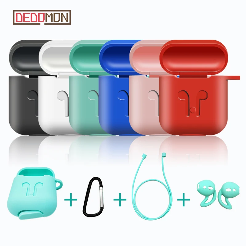 OUTMIX 5 шт./компл. Airpods аксессуары для apple Air Pods чехол мягкий силиконовый защитный airpods