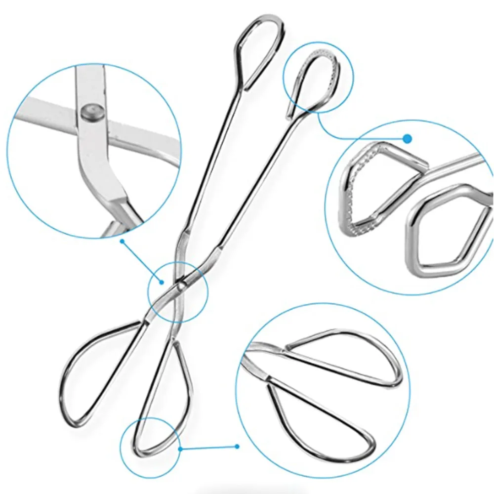 

2PCS BBQ Accessories Tongs Kitchen Tongs Clip Clamp Stainless steel Food Tongs Cooking Scissors Tongs Buffet Pliers Kitchen