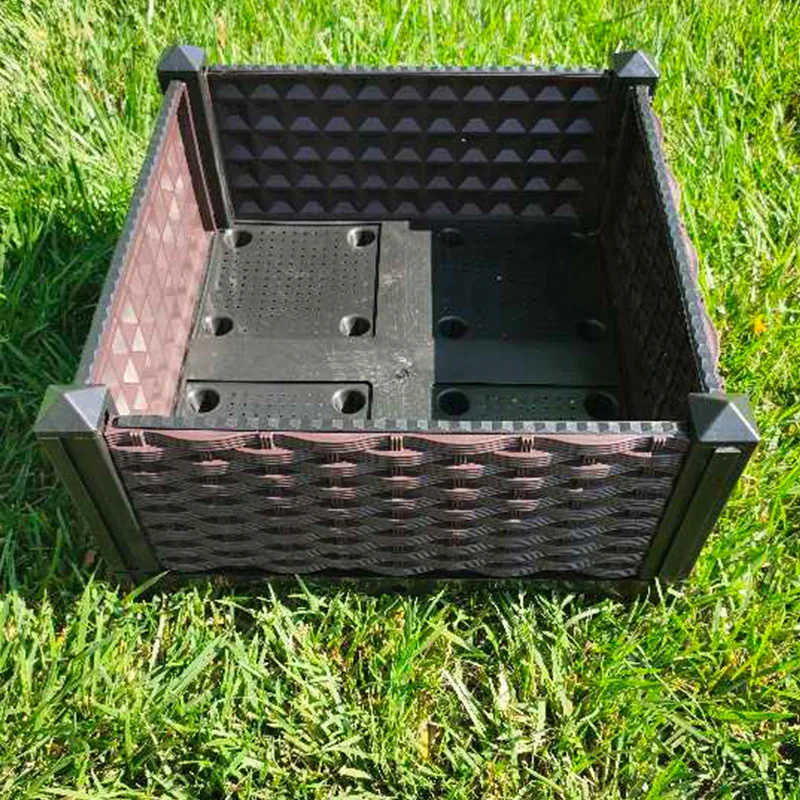 

Плетением и алюминиевым Пластик коробка для посадки балкон растительное канавки ящик для комнатных растений, набор инструментов для инстр...