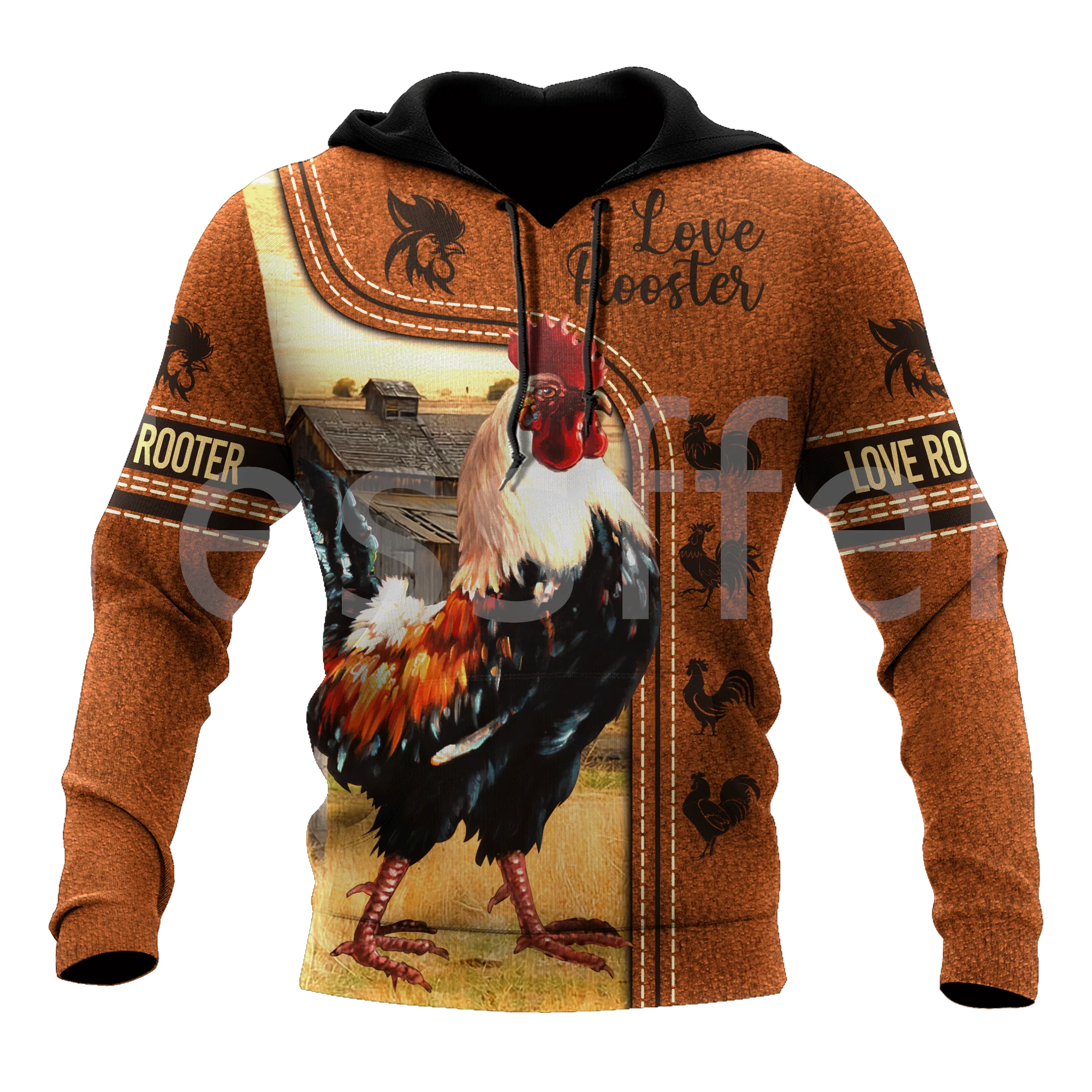 

Tessffel Rooster Chicken Cock Animal Camo Colorful Harajuku NewFashion Tracksuit 3DPrint Streetwear Jacket Hoodies Men/Women D22