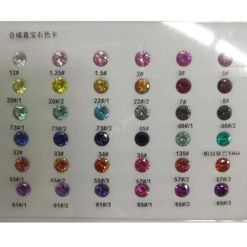 Оптовый Поставщик разнообразных синтетических синих драгоценных камней цветные