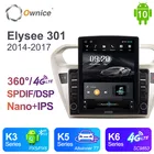 Автомагнитола Ownice на платформе Android 10,0, 2 Din, GPS, 4G, LTE, в стиле Tesla, для Citroen Elysee 301, 2014 - 2017