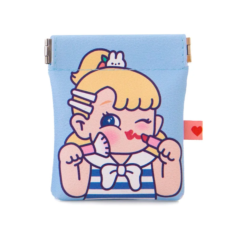 

Bentoy Cute Girl Earphone Case Soft PU Bag Coin Purse Women Headphone Bag For Children Money Wallet