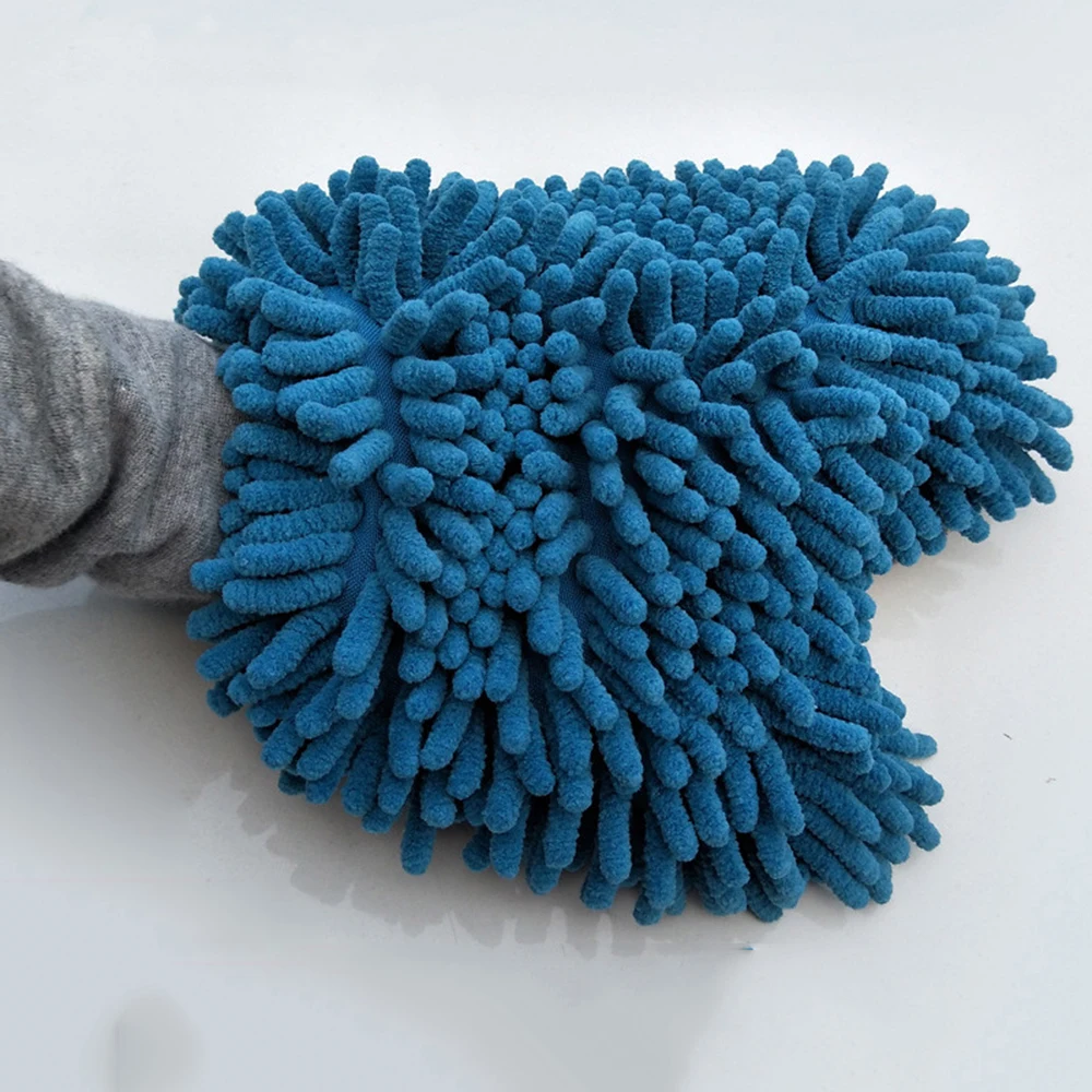 

Waterproof Car Wash Microfiber Chenille Gloves Thick Car Cleaning Mitt Wax Detailing Brush Auto Care Double-faced Glove