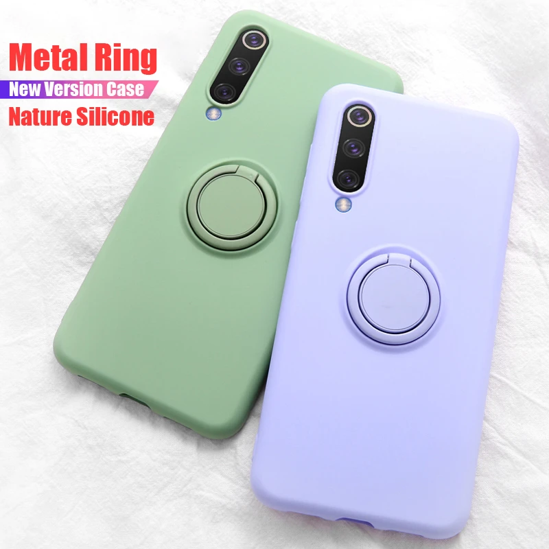 Мягкий силиконовый чехол, чехол для Xiaomi mi 9 SE mi 9 Red mi K20 Pro 9 T, металлическое кольцо-держатель для телефона, силиконовый чехол на Xiaomi mi 9 SE, чехол 9SE